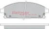 Превью - 1170159 METZGER Комплект тормозных колодок, дисковый тормоз (фото 3)