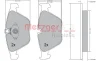 1170168 METZGER Комплект тормозных колодок, дисковый тормоз