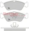 Превью - 1170179 METZGER Комплект тормозных колодок, дисковый тормоз (фото 3)