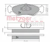 Превью - 1170181 METZGER Комплект тормозных колодок, дисковый тормоз (фото 5)