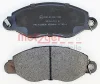 Превью - 1170210 METZGER Комплект тормозных колодок, дисковый тормоз (фото 2)