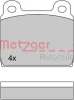 Превью - 1170222 METZGER Комплект тормозных колодок, дисковый тормоз (фото 3)