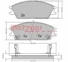 Превью - 1170224 METZGER Комплект тормозных колодок, дисковый тормоз (фото 3)