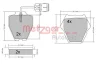Превью - 1170231 METZGER Комплект тормозных колодок, дисковый тормоз (фото 3)