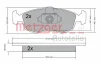 Превью - 1170249 METZGER Комплект тормозных колодок, дисковый тормоз (фото 5)