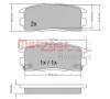 Превью - 1170256 METZGER Комплект тормозных колодок, дисковый тормоз (фото 4)