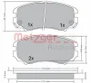 Превью - 1170262 METZGER Комплект тормозных колодок, дисковый тормоз (фото 4)