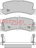 Превью - 1170277 METZGER Комплект тормозных колодок, дисковый тормоз (фото 4)
