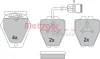 Превью - 1170280 METZGER Комплект тормозных колодок, дисковый тормоз (фото 5)