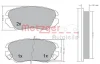 Превью - 1170291 METZGER Комплект тормозных колодок, дисковый тормоз (фото 5)