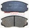 Превью - 1170294 METZGER Комплект тормозных колодок, дисковый тормоз (фото 2)