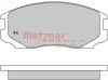 Превью - 1170294 METZGER Комплект тормозных колодок, дисковый тормоз (фото 3)