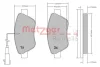 Превью - 1170296 METZGER Комплект тормозных колодок, дисковый тормоз (фото 3)