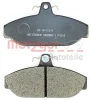 Превью - 1170315 METZGER Комплект тормозных колодок, дисковый тормоз (фото 2)