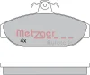 Превью - 1170315 METZGER Комплект тормозных колодок, дисковый тормоз (фото 3)