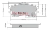 Превью - 1170347 METZGER Комплект тормозных колодок, дисковый тормоз (фото 4)