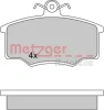 Превью - 1170350 METZGER Комплект тормозных колодок, дисковый тормоз (фото 3)