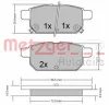 Превью - 1170360 METZGER Комплект тормозных колодок, дисковый тормоз (фото 4)