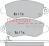 Превью - 1170365 METZGER Комплект тормозных колодок, дисковый тормоз (фото 4)