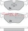 Превью - 1170371 METZGER Комплект тормозных колодок, дисковый тормоз (фото 5)