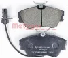 Превью - 1170376 METZGER Комплект тормозных колодок, дисковый тормоз (фото 2)