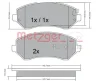 Превью - 1170378 METZGER Комплект тормозных колодок, дисковый тормоз (фото 4)