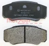 Превью - 1170381 METZGER Комплект тормозных колодок, дисковый тормоз (фото 2)
