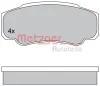 Превью - 1170381 METZGER Комплект тормозных колодок, дисковый тормоз (фото 3)