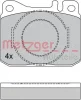 Превью - 1170385 METZGER Комплект тормозных колодок, дисковый тормоз (фото 3)