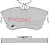 Превью - 1170389 METZGER Комплект тормозных колодок, дисковый тормоз (фото 3)