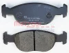 Превью - 1170390 METZGER Комплект тормозных колодок, дисковый тормоз (фото 3)