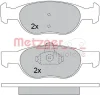 Превью - 1170390 METZGER Комплект тормозных колодок, дисковый тормоз (фото 4)