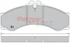 Превью - 1170400 METZGER Комплект тормозных колодок, дисковый тормоз (фото 3)