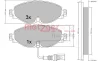 Превью - 1170411 METZGER Комплект тормозных колодок, дисковый тормоз (фото 4)