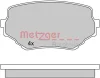Превью - 1170415 METZGER Комплект тормозных колодок, дисковый тормоз (фото 3)