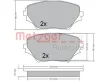Превью - 1170418 METZGER Комплект тормозных колодок, дисковый тормоз (фото 3)
