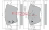 Превью - 1170422 METZGER Комплект тормозных колодок, дисковый тормоз (фото 4)