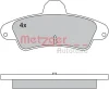 Превью - 1170430 METZGER Комплект тормозных колодок, дисковый тормоз (фото 3)