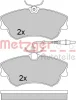 Превью - 1170456 METZGER Комплект тормозных колодок, дисковый тормоз (фото 3)