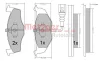 Превью - 1170479 METZGER Комплект тормозных колодок, дисковый тормоз (фото 4)