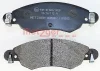 Превью - 1170502 METZGER Комплект тормозных колодок, дисковый тормоз (фото 2)
