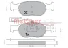 Превью - 1170517 METZGER Комплект тормозных колодок, дисковый тормоз (фото 3)