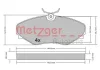 Превью - 1170537 METZGER Комплект тормозных колодок, дисковый тормоз (фото 3)