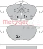 Превью - 1170558 METZGER Комплект тормозных колодок, дисковый тормоз (фото 4)