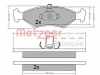 Превью - 1170568 METZGER Комплект тормозных колодок, дисковый тормоз (фото 3)