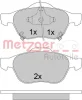 Превью - 1170587 METZGER Комплект тормозных колодок, дисковый тормоз (фото 3)