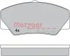 1170599 METZGER Комплект тормозных колодок, дисковый тормоз