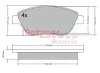 Превью - 1170614 METZGER Комплект тормозных колодок, дисковый тормоз (фото 3)