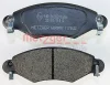 Превью - 1170632 METZGER Комплект тормозных колодок, дисковый тормоз (фото 2)