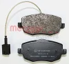 Превью - 1170634 METZGER Комплект тормозных колодок, дисковый тормоз (фото 2)